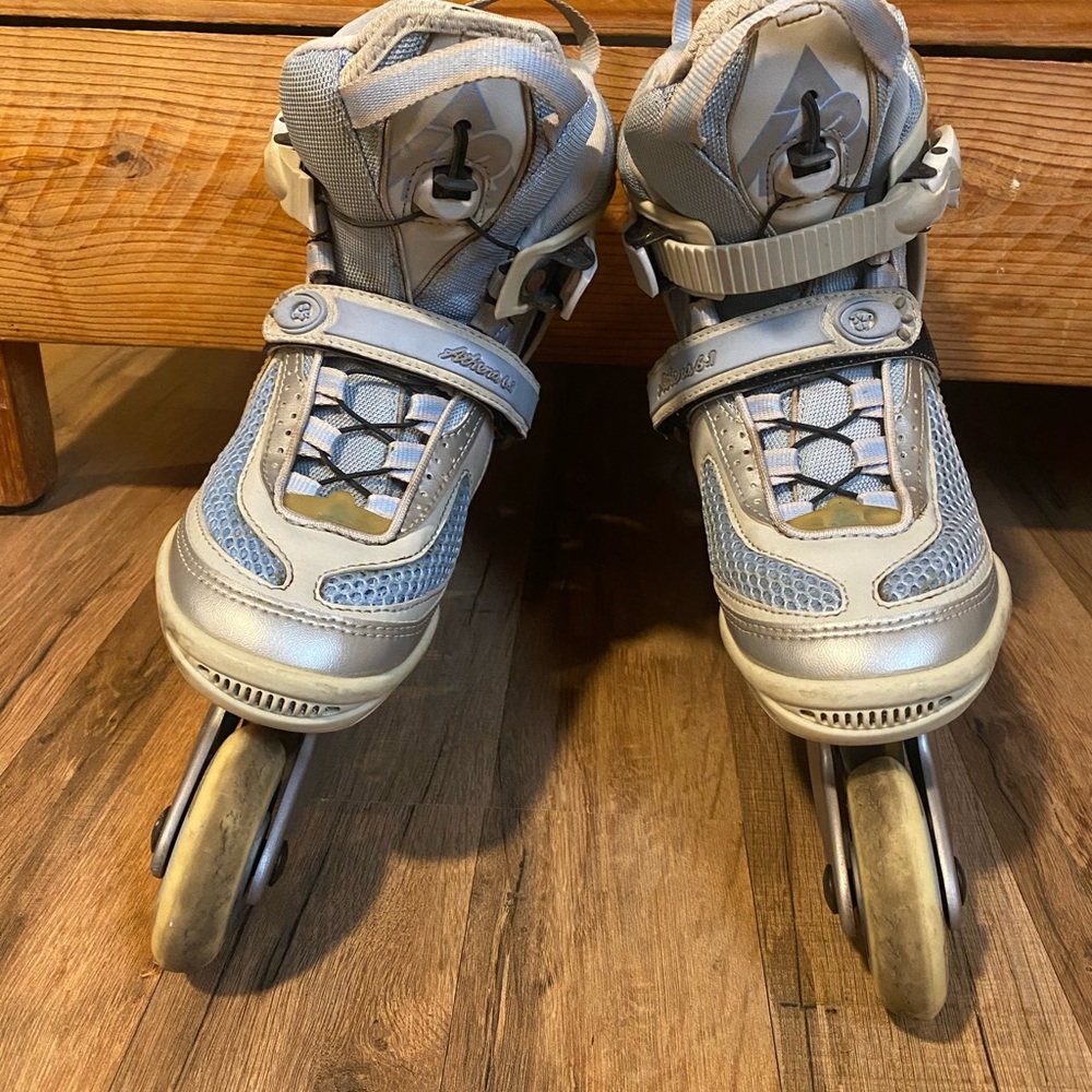 Kids Silver Rollerblades